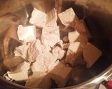 カンタン、豆腐と野菜のキムチ無水鍋作り方1写真