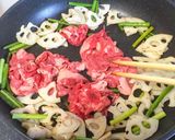 黒こしょう香る☆れんこんと牛肉の甘辛炒め作り方4写真