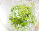 水菜の3段活用　②　刻み水菜の塩昆布あえ作り方7写真