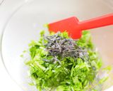 水菜の3段活用　②　刻み水菜の塩昆布あえ作り方8写真
