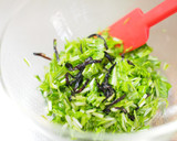 水菜の3段活用　②　刻み水菜の塩昆布あえ作り方9写真