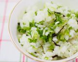水菜の3段活用　②　刻み水菜の塩昆布あえ作り方10写真