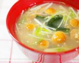 水菜の3段活用 ③ 水菜のみそ汁作り方5写真