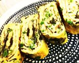 万能ねぎと味付け海苔で技あり卵焼き作り方7写真