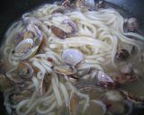 うどんdeボンゴレ作り方4写真