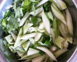 セロリのきんぴら作り方1写真