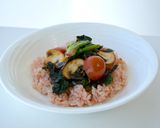 ほうれん草のケチャップ味ご飯作り方8写真