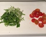 水菜とミニトマトのサラダ作り方1写真