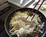 黒酢を食べる焼きそば作り方4写真