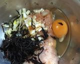 ひじき入りのし鶏♪常備菜作り方1写真
