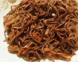 蕎麦の麺焼きそばにリメイク‼作り方3写真