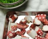 スキレットでタコの一味焼き作り方1写真