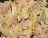 キャベツとゆかりのスパゲティー作り方3写真
