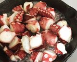 スキレットでタコの一味焼き作り方2写真