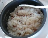 炊飯器で炊くだけ！梅おこわ☆作り方5写真