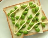 ﾊｰﾄがいっぱい♥枝豆＊蒲鉾トースト作り方3写真