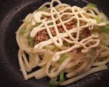 うどんで作るもちっとふぁのお好み焼き!作り方3写真