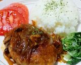 玉ねぎときのこの煮込みハンバーグソース作り方8写真