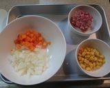 お一人様レシピ★具たっぷり中華スープ作り方1写真