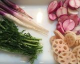 日野菜と蕪と蓮根の揚げだし作り方2写真