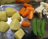 鶏と季節の野菜のオープンサンド作り方2写真