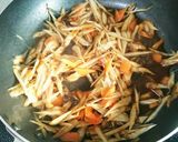 味噌味きんぴらゴボウ作り方4写真