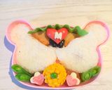 ミッキー＆ミニーのバレンタイン➸キャラ弁作り方2写真