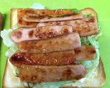 魚肉ソーセージで！女の焼肉サンド作り方8写真