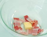 5分で完成! 豆苗のカルボナーラうどん作り方2写真