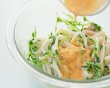 5分で完成! 豆苗のカルボナーラうどん作り方6写真