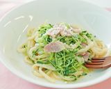 5分で完成! 豆苗のカルボナーラうどん作り方7写真