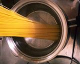 クリームパスタの長いもナメコすぱ作り方5写真