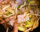 旨味たっぷり、赤エビとニンニクのパスタ作り方8写真