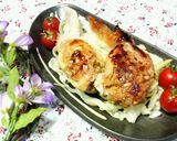 手羽先に入った♡ケチャップハンバーグ♡作り方7写真