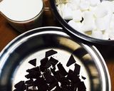 ３つを混ぜるだけ！簡単チョコムースタルト作り方1写真