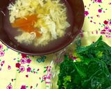 簡単♬ほうれん草・にんじん・卵のお吸い物作り方5写真