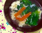 簡単♬ほうれん草・にんじん・卵のお吸い物作り方6写真