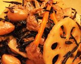残った節分豆で簡単ひじき&蓮根煮！作り方5写真