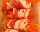 豚バラと人参の巻き焼き作り方1写真
