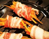 豚バラと人参の巻き焼き作り方2写真