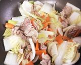 超簡単！！焼きうどん☆すき焼き風作り方4写真
