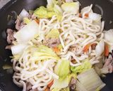 超簡単！！焼きうどん☆すき焼き風作り方5写真
