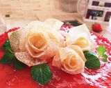 春巻きフラワーver.苺のショートケーキ作り方8写真