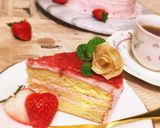 春巻きフラワーver.苺のショートケーキ作り方9写真