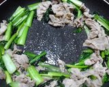 青菜(小松菜)と豚肉のふわ卵炒め作り方5写真