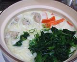 寒さに負けるな!ほっこり豆乳鍋焼きうどん作り方6写真