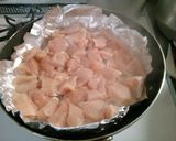 簡単! 鶏むね肉の もやし からしソース作り方2写真