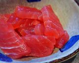 居酒屋メニュー「マグロユッケ」のタレ作り方1写真