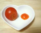 ミニトマトでキャラ弁おかず♡マイメロディ作り方1写真