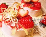 春巻きフラワーver.苺のショートケーキ作り方10写真